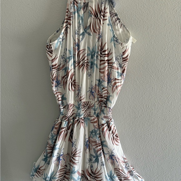 Tropical Print Sleeveless Mini Dress - Picture 1 of 3
